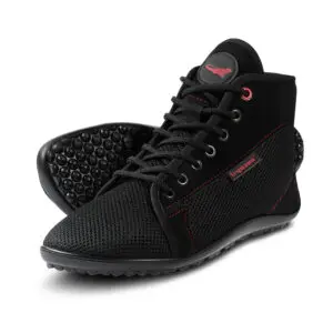 Alasco barefoot shoes - black boots for winter.