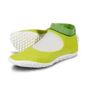 Ballerina barefoot shoes in neon green.