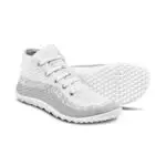 Stream barefoot shoes in white and grey.