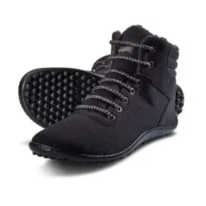 Kosmo barefoot shoes in all black.