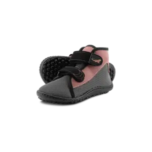 Legunanito Scippo barefoot shoes in rose and grey for kids.